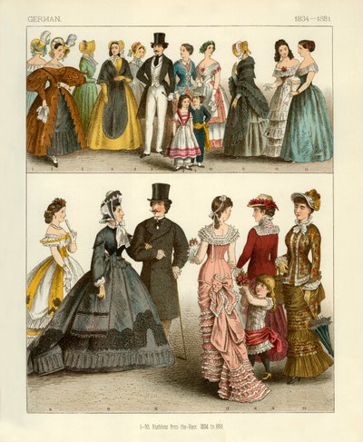 German Costumes 1834-1881 by Albert Kretschmer